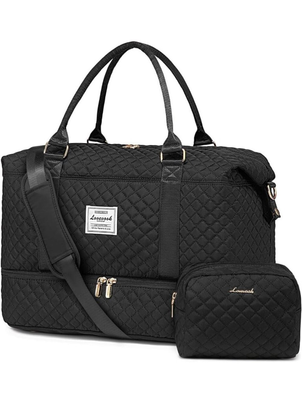 Stylish Travel Duffle Bag & Weekender Bag for Women with Shoe Compartment